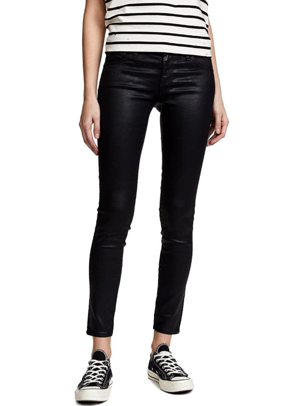 AG Adriano Goldschmied Coated / Faux Leather Look